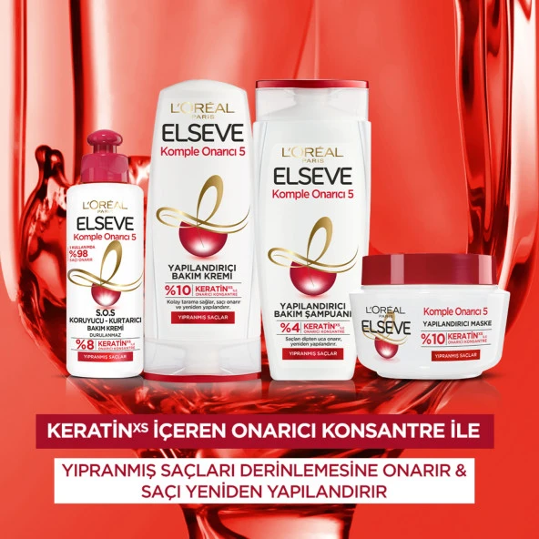 L'Oréal Paris Elseve Komple Onarıcı 5 Yapılandırıcı Bakım Kremi 360 ml - 8