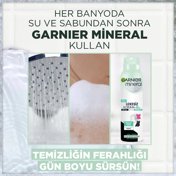 Garnier Mineral Lekesiz Koruma Sprey Deodorant 150 ml - 3