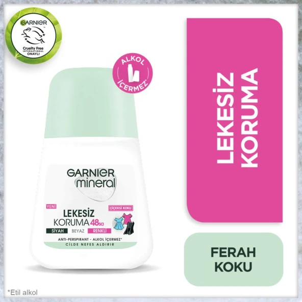 Garnier Mineral Lekesiz Koruma Ferah Koku Roll-On Deodorant - 2