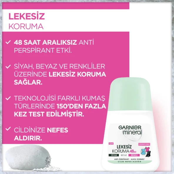 Garnier Mineral Lekesiz Koruma Ferah Koku Roll-On Deodorant - 6