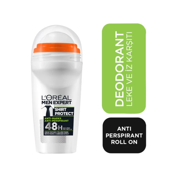 L'Oréal Paris Men Expert Shırt Protect Antı Perspırant Roll On 50ml