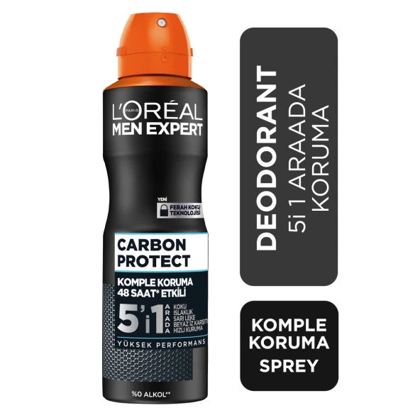 L'Oréal Paris MEN EXPERT CARBON PROTECT ANTI PERSPIRANT DEODORANT 150ML