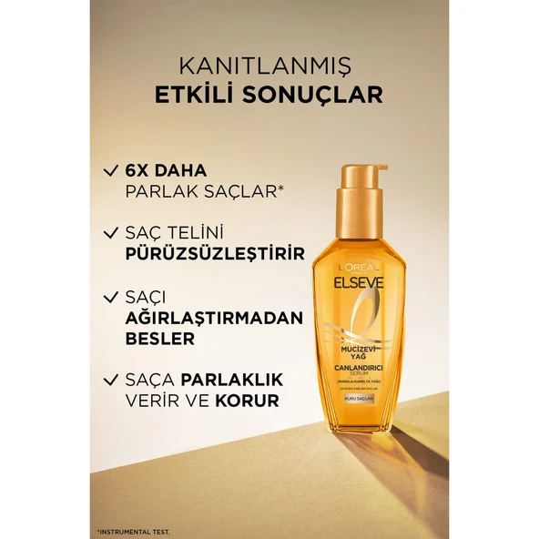 L'oréal Paris Elseve Mucizevi Yağ Canlandırıcı Bakım Yağı 100ml - Resim 3