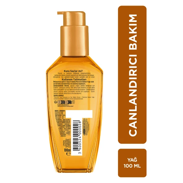 L'oréal Paris Elseve Mucizevi Yağ Canlandırıcı Bakım Yağı 100ml - Resim 7