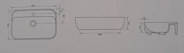 LOFTMİX ÇANAK LAVABO / BATARYA DELİKLİ TURAVİT - 3