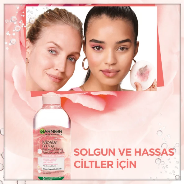 Garnier Micellar Gül Suyu Kusursuz Makyaj Temizleme & Işıltı 400 ml - 3