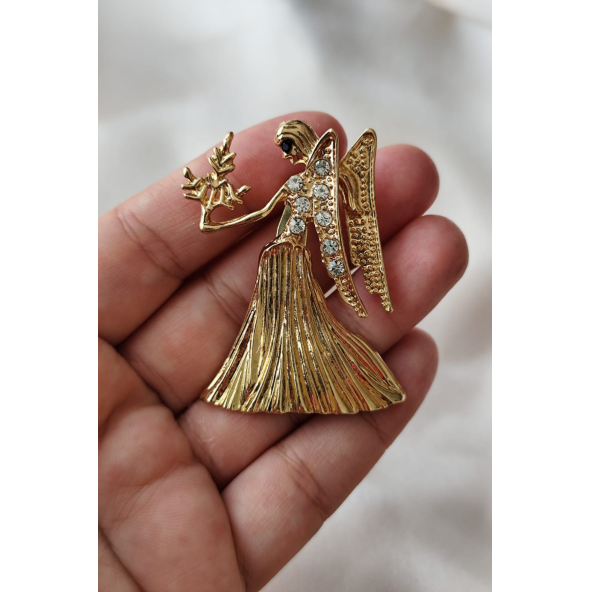 GracefulVirgo Başak Broşu - 2