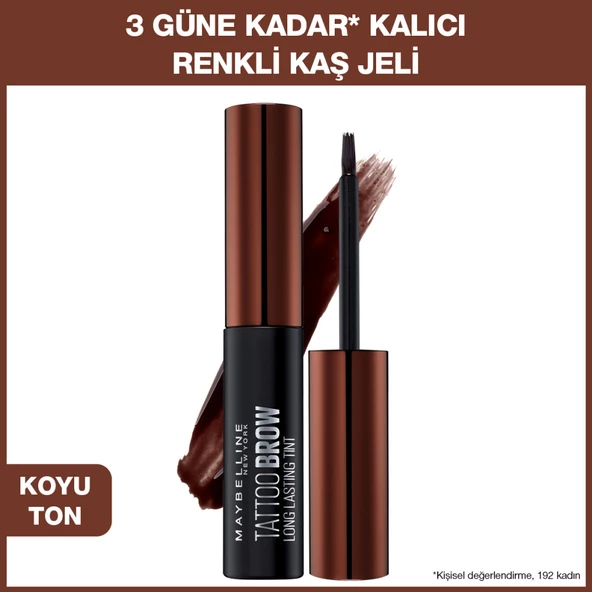 Maybelline New York Brow Tattoo Geçici Kaş Dövmesi - Koyu Ton