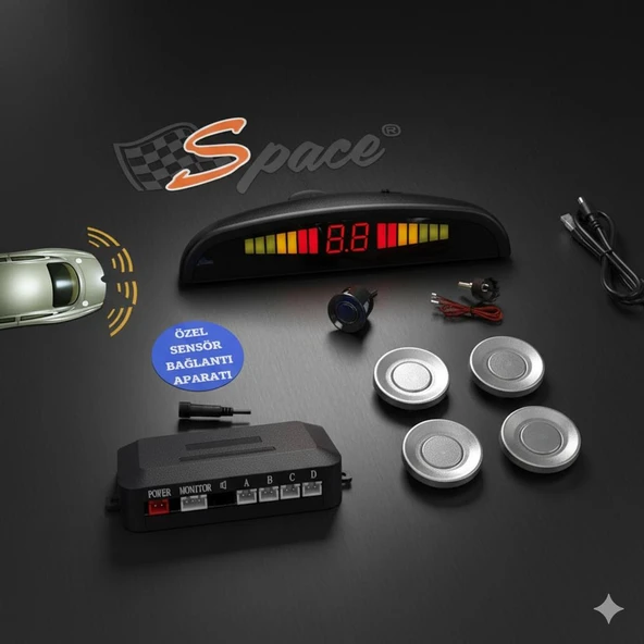 Space Park Sensörü Türkçe Sesli 22 mm Gri / GUPR19-G ürün görseli 1