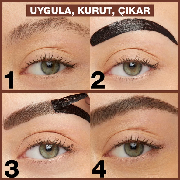 Maybelline New York Brow Tattoo Geçici Kaş Dövmesi - Koyu Ton - 2