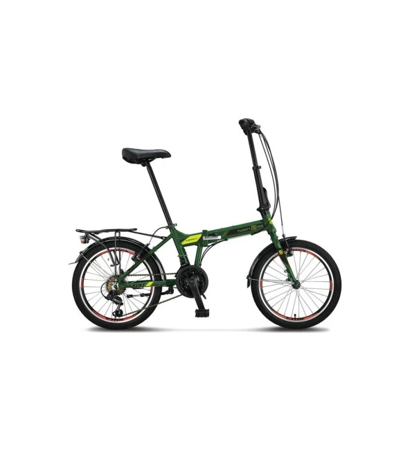 Ümit Bisiklet Folding Twenty One 20 Jant Katlanır Bisiklet 2033 Haki Lime - 2