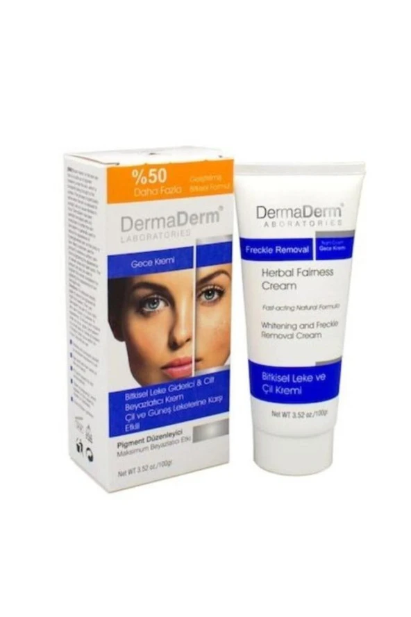 DermaDerm Cilt Beyazlatıcı Gece Kremi 100 Gr