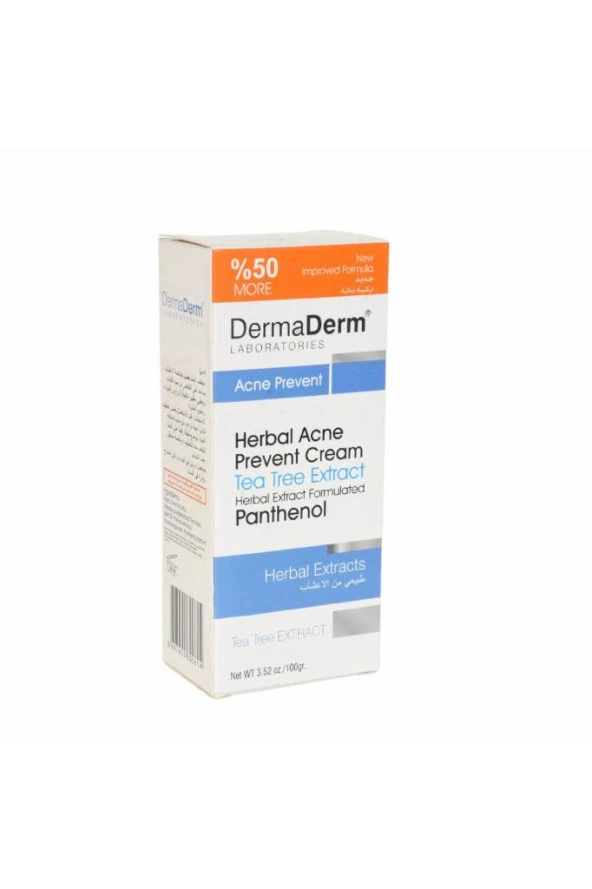 DermaDerm Bitkisel Sivilce Kremi 100 Gr