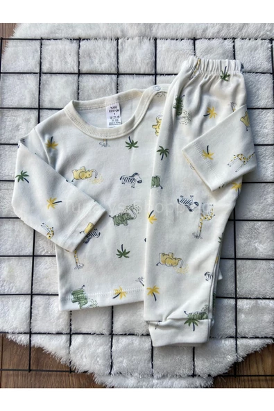 Kız Çocuk Şortlu Fitilli Kapri Tayt Kompak T-Shirt Alt Üst Takım (1kj6JPse3g) - 9