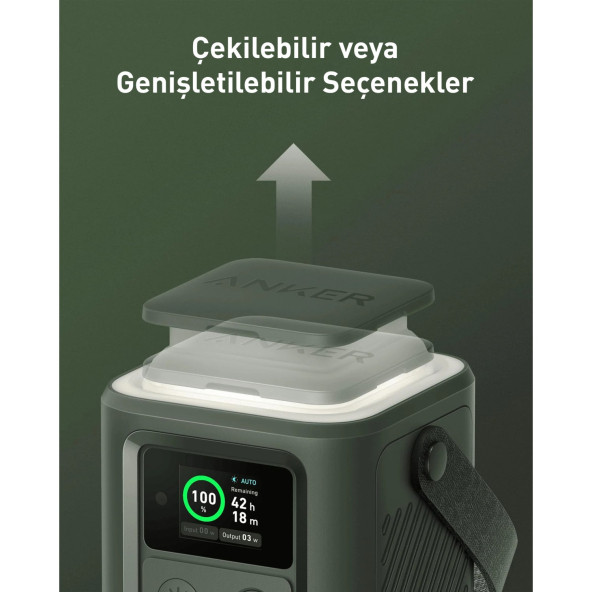 Anker 548 Powerbank 60000mAh - PowerCore Reserve 192Wh Taşınabilir Hızlı Şarj Cihazı - 60W - Solar Şarj Girişli - Siyah - A1294 (Anker Türkiye Garantili) - 5