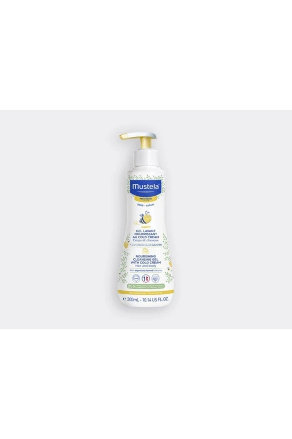 Mustela Cold Cream Ve Organik Balmumu Içeren Besleyici Bebek Şampuanı 300 Ml