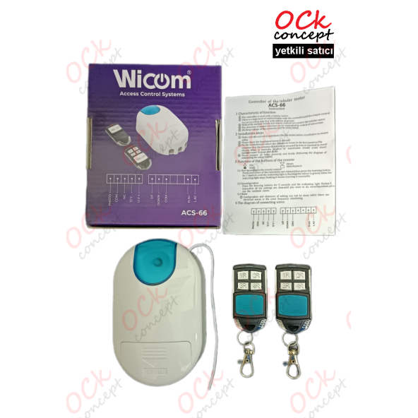 WICOM ACS 66 Otomatik Kepenk Alıcısı Fotosel Bağlantılı + 2 Adet Kumanda - 2