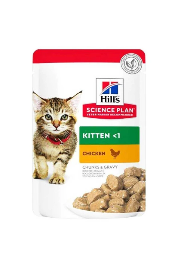 Hills Science Plan Hills Kitten Tavuklu Yavru Kedi Konserve Maması 85 Gr - Resim 2
