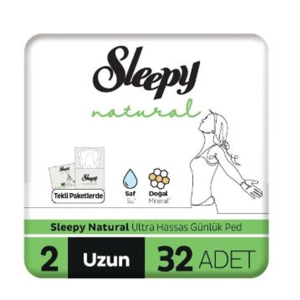 Sleepy Natural Uzun 32'li Günlük Ped