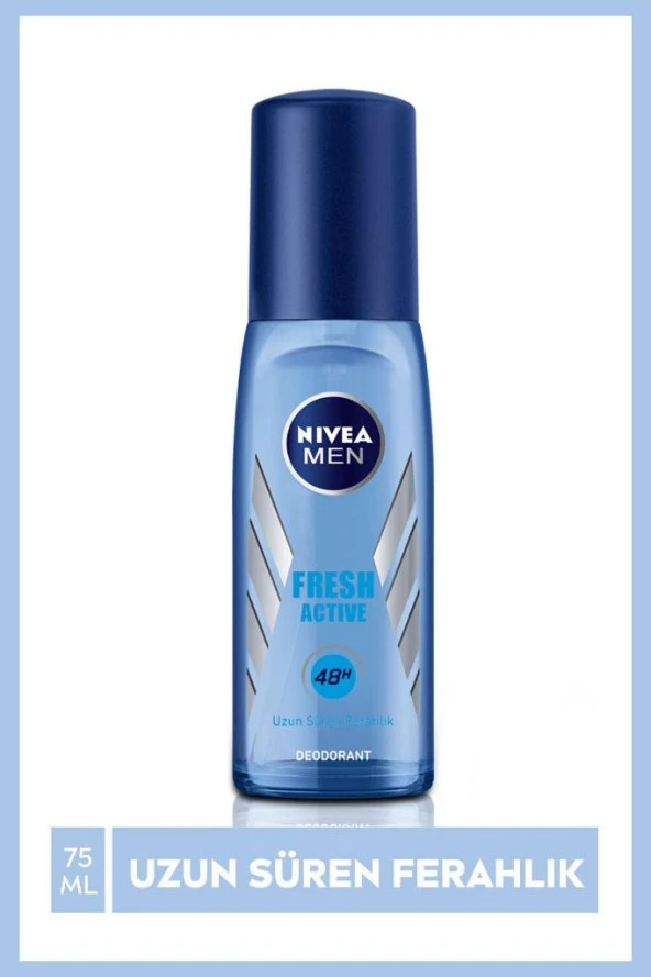 Nivea Men Erkek Pump Sprey Deodorant Fresh Active 48 Saat Deodorant Koruması 75ml