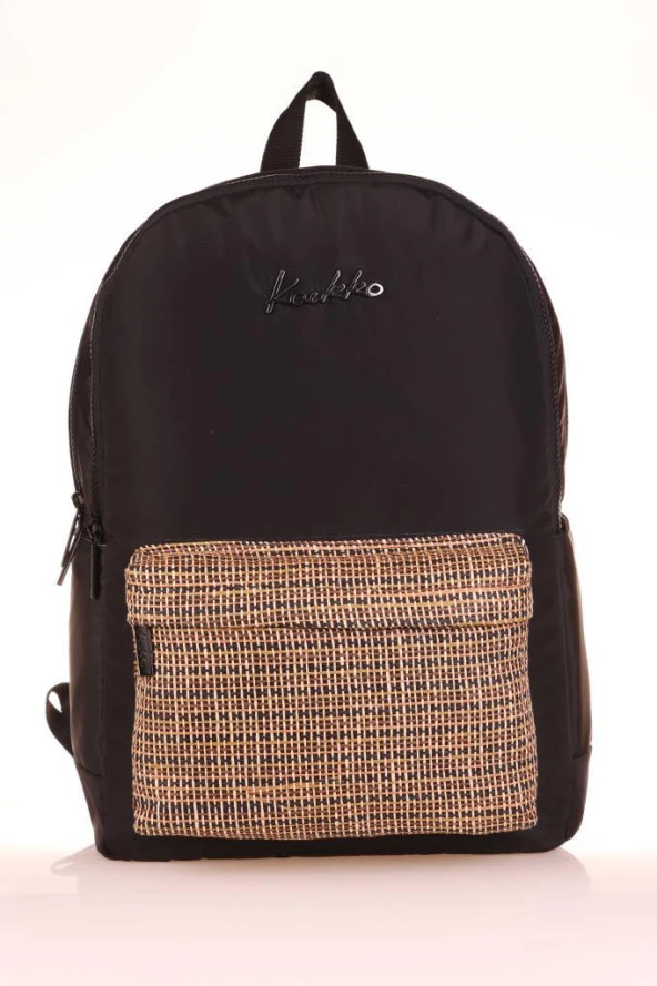 Kaukko Wicker Sırt Çantası Black K1716