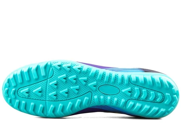 La Liga Erkek Çocuk 535 Mor Turkuaz Halı Saha Futbol Ayakkabısı - 4