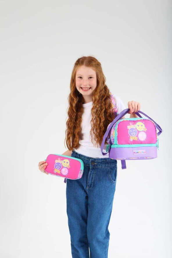 Kaukko Kids Sırt Çantası Cube Smile L5159 - Resim 4