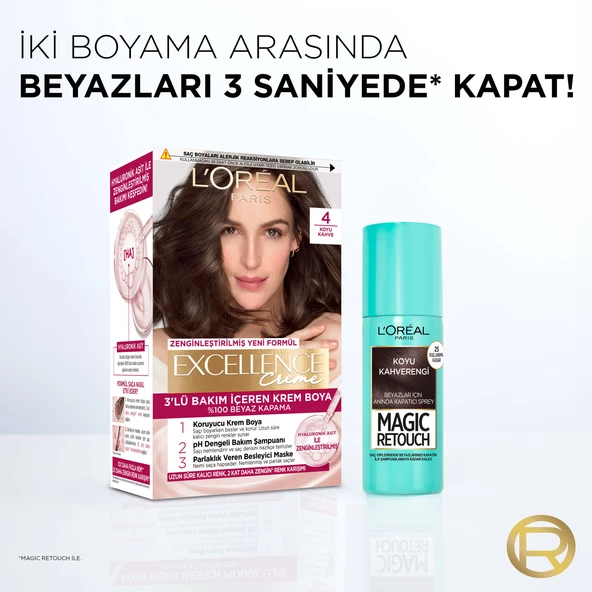 L'Oréal Paris Magic Retouch Beyaz Dipleri Kapatıcı Sprey - Siyah - 7