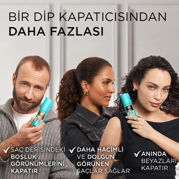 L'Oréal Paris Magic Retouch Beyaz Dipleri Kapatıcı Sprey - Siyah - 4