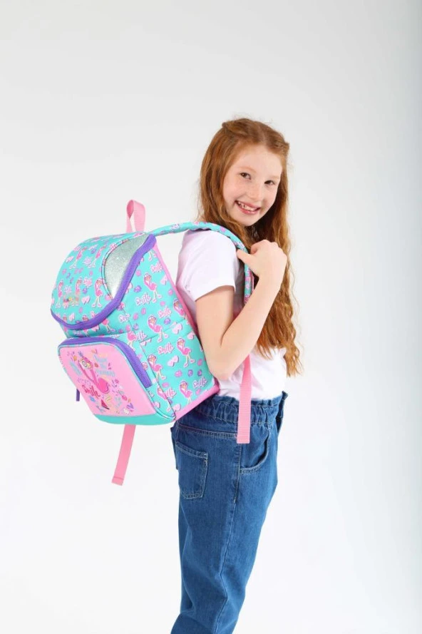 Kaukko Kids Sırt Çantası Cube Flamingo L5160 - Resim 3
