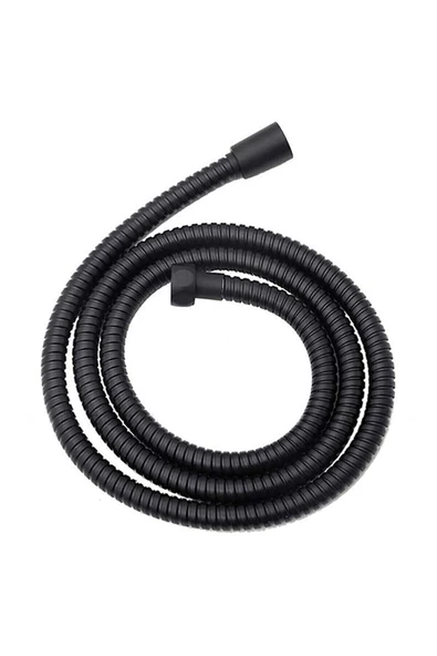 WUVERA Turbo Pervaneli 5 Fonksiyonlu Duş Başlığı 150 Cm Siyah Duş Hortumu Ve Mafsal Set - 7