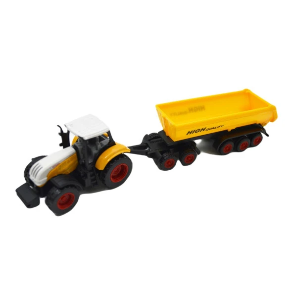 Kızılkaya Oyuncak Römorklu Traktör Die-Cast 1:72 22 Cm KZL1822 GKO
