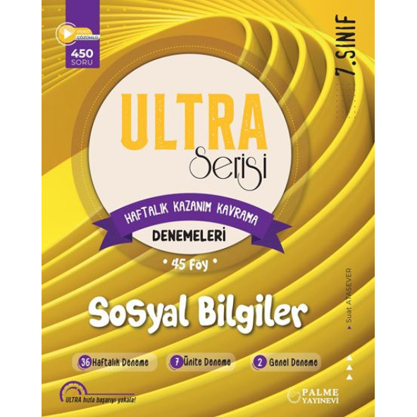Palme Yayınevi 7.Sınıf Ultra Sosyal Bilgiler Haftalık Kazanım Kavrama Denemeleri