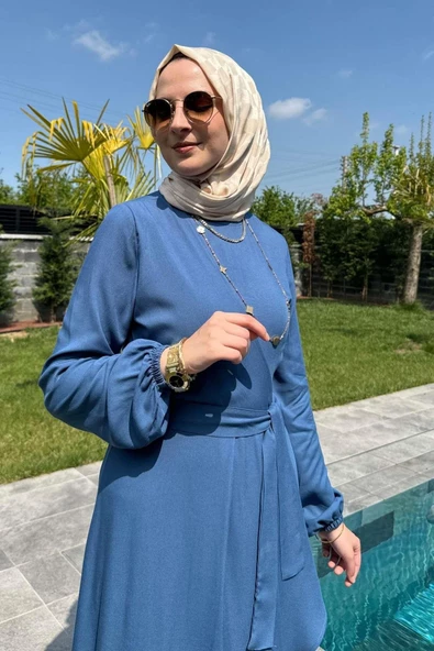 Dilek İndigo Elbise - Resim 2