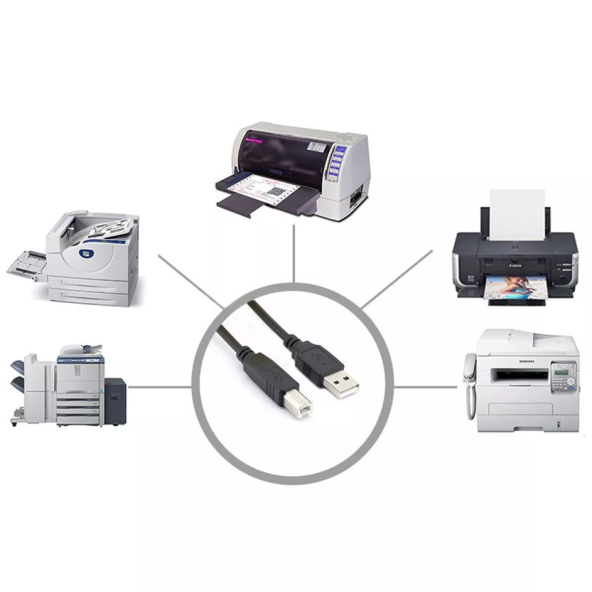 1.5 M Usb Yazıcı Kablosu Usb 2.0  Yazıcı Tarayıcı Kablosu - 5