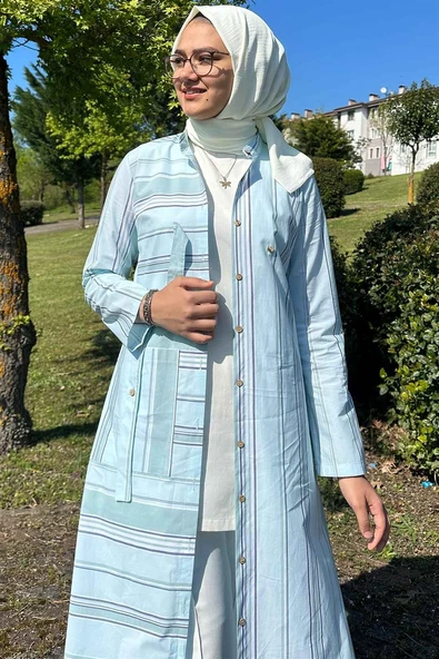 Yeşim Su Yeşili Pamuk Kap - 6