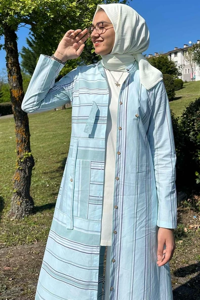 Yeşim Su Yeşili Pamuk Kap - 2