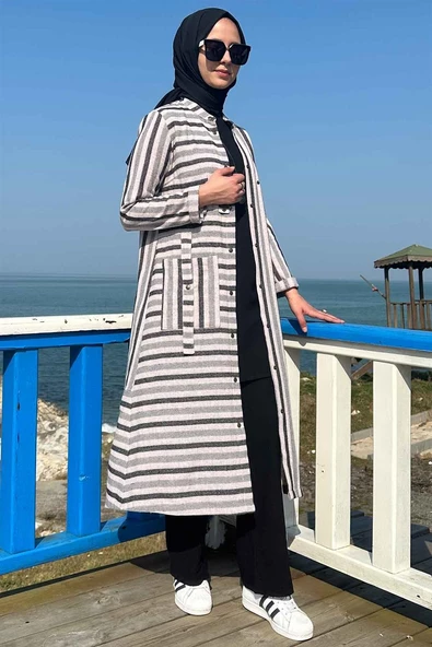 Siyah Çizgili 3'lü Takım - 8