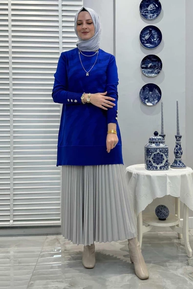 Bilge Saks Triko Tunik - 3