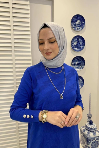 Bilge Saks Triko Tunik - 4