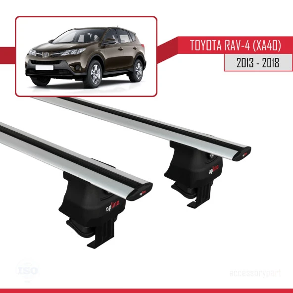 Toyota Rav 4 (XA40) 2013-2018 Arası ile uyumlu ACE-4 Ara Atkı Tavan Barı GRİ