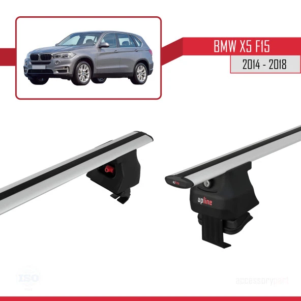 BMW X5 (F15) 2014-2018 Arası ile uyumlu ACE-4 Ara Atkı Tavan Barı GRİ - 4