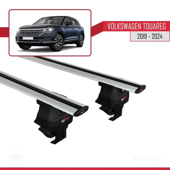 Volkswagen Touareg III (CR) 2019 ve Sonrası ile Uyumlu ACE-4 Ara Atkı Tavan Barı GRİ