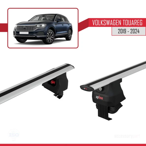 Volkswagen Touareg III (CR) 2019 ve Sonrası ile Uyumlu ACE-4 Ara Atkı Tavan Barı GRİ - 4