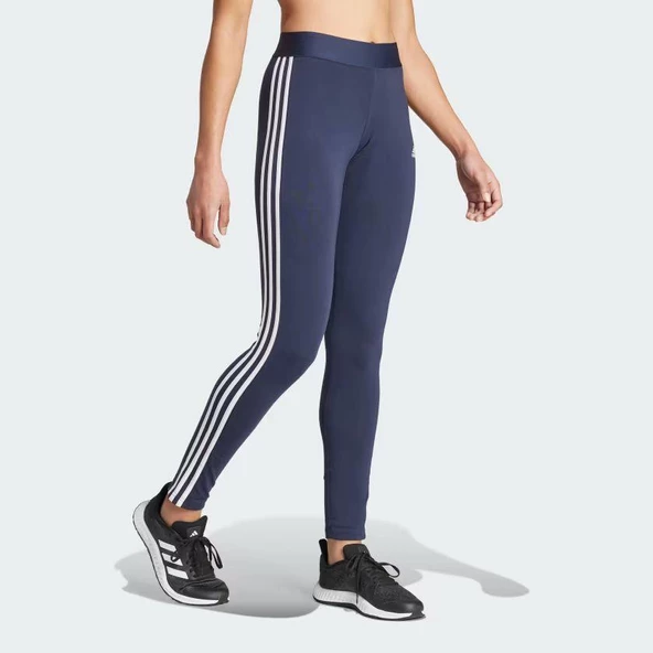 Adidas H07771 Loungewear Essentials 3S Kadın Siyah Tayt