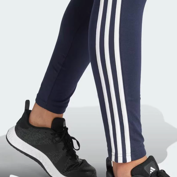 Adidas H07771 Loungewear Essentials 3S Kadın Siyah Tayt - 6