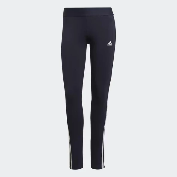 Adidas H07771 Loungewear Essentials 3S Kadın Siyah Tayt - 2