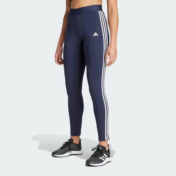 Adidas H07771 Loungewear Essentials 3S Kadın Siyah Tayt - 3