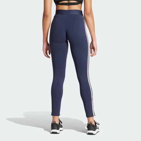 Adidas H07771 Loungewear Essentials 3S Kadın Siyah Tayt - 4