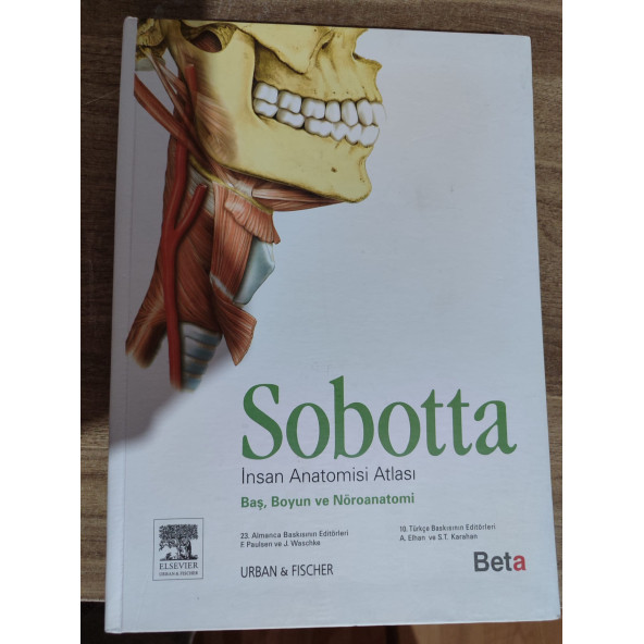 SABOTTA İnsan Anatomisi Atlası 3 CİLT  (İskelet Kas Sistemi, Baş Boyun ve Nöroanatomi , İç Organlar - 3